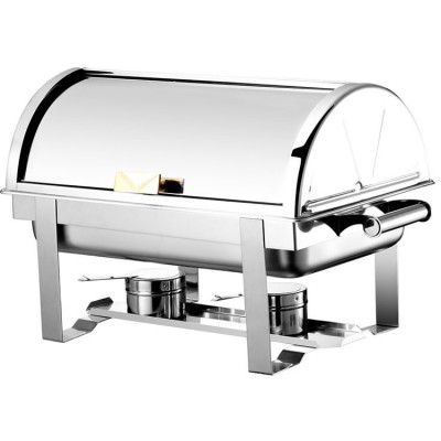 9L half roll top SS chafing dish price in dubai buffer set