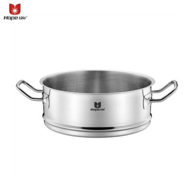 high quality 24cm food dumpling stainless steel steamer pot