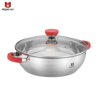 28cm stainless steel hot pot casserole set cooking pot on stock