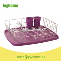 new design purple 1 tier steel dish drainer