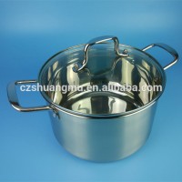 Home kitchenware the best double handle stock pot kitchen stainless steel