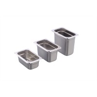 realwin 1/9 stainless steel food container GN pan plate