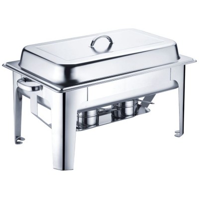 high leg 9L food warmer chafing dish square with fule holder