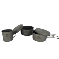 Factory wholesale cooking pot set non stick handguss titanium cookware